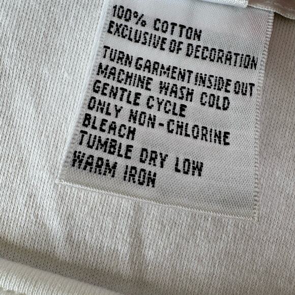 Talbots Woman's White 100% Cotton Embroidered Beach Scene‎ Tank Top Size XL - Picture 9 of 9